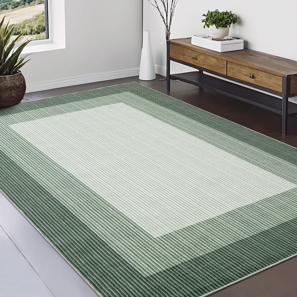 Tapis – Moderne Abstrait Lavable à la Machine – Antidérapant, Non Pelucheux – Dégradé Doux et à Poils Courts – Pliable Imprimé – Salon, Chambre, Salle à Manger et Salle de Jeux – Intérieur