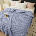 thumbnail image 1 of EGNMCR Blankets & Throws Cotton Bed Blanket Cotton Thermal Throw Blanket Lightweight Bed Throw Breathable Premium Soft Comfortable Machine Washable Blanket For All Season woolen blanket, 1 of 8