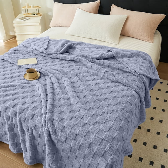 EGNMCR Blankets & Throws Cotton Bed Blanket Cotton Thermal Throw Blanket Lightweight Bed Throw Breathable Premium Soft Comfortable Machine Washable Blanket For All Season woolen blanket