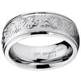 thumbnail image 2 of Women's 7MM Stainless Steel Ring Engraved Florentine Design, 2 of 5