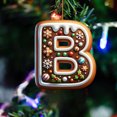 thumbnail image 3 of 26 Alphabet Ornaments For Christmas Tree Candy Cane Initial Letter M Pendant With Berries Pattern Mini Hanging Decorations For Party DIY Holiday Kitchen Towels Acrylic Snowflake Beads Easter, 3 of 3