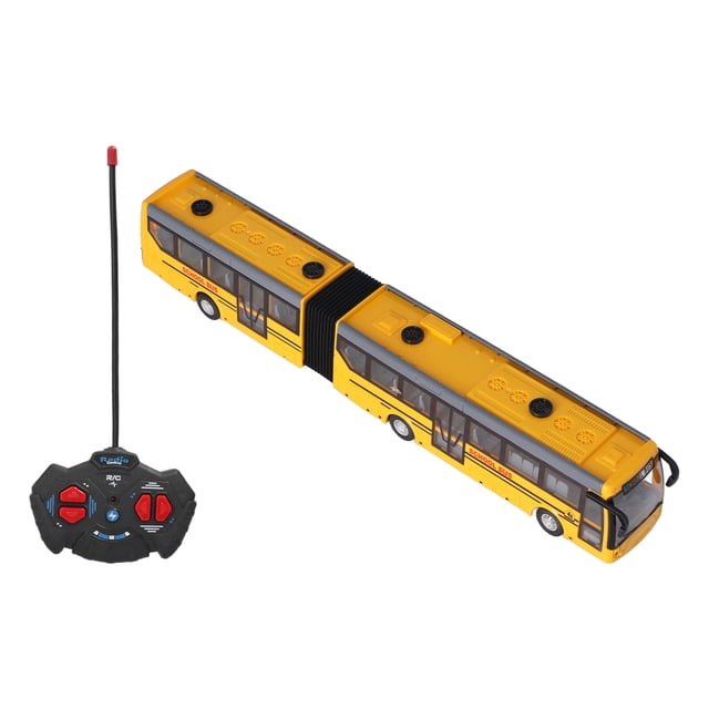 1:48 Scale RC School Bus, High Simulation Electronic Remote Control Car, Go Forward Backward Turn Left Right Endless Fun Remote Control Bus Toy for Kids, Boys, Girls