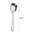 thumbnail image 2 of Meitianfacai Cuillère en Acier Inoxydable 2 Pcs Cuillère à Fond Plat Cuillère à Dessert Cuillère à Riz, 2 of 7