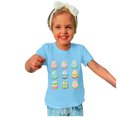 thumbnail image 4 of Penkiiy T-Shirts de Pâques pour Enfants Tout-Petits Garçons Filles Mode Pâques Mignon Oeufs de Pâques Imprimé Col Rond Imprimé Manche Courte Haut 9 Ans Bleu, 4 of 4