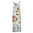 thumbnail image 4 of Birdeem Women Ladies Printed Summer Sleeveless Backless Loose Long Playsuits Rompers Jumpsuit, 4 of 11
