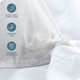 thumbnail image 2 of Bare Home Housse de Couette Sablée - Ultra Douce - Premium 1800 Collection - Ensemble 3 Pcs - Grand Lit, Blanc, 2 of 7