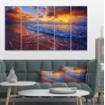 thumbnail image 1 of Belles Vagues sous Ciel Nuageux - Impression sur Toile, 1 of 3