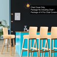 thumbnail image 2 of PiccoCasa Stretch Spandex Bar Stool Cover for Short Back Chair Champagne 4, 2 of 8