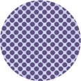 thumbnail image 1 of Ahgly Company Tapis Rond Lavable en Machine Intérieur Transitionnel Violet Raisin Vif, 4 Pieds Rond, 1 of 7