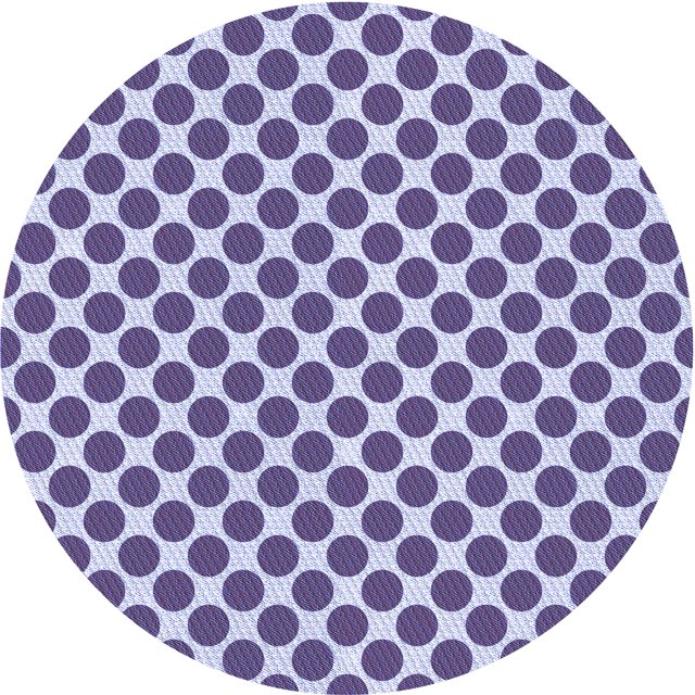 Ahgly Company Tapis Rond Lavable en Machine Intérieur Transitionnel Violet Raisin Vif, 4 Pieds Rond
