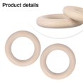 thumbnail image 3 of Solid Birch Wooden Gymnastics Rings Pair for Effective Fitness Training, 3 of 12