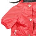 thumbnail image 4 of SUSSEXHOME Pets Dog Raincoat with Hood - Full Coverage Dog Rain Jacket with Fleece Lining - Machine Washable Waterproof Raincoat for Dogs - Red, 4 of 8