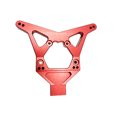 thumbnail image 1 of QualitChoice Tour d'Amortisseur Arrière Réglable en Alliage d'Aluminium RCGOFOLLOW Tour d'Amortisseur Arrière Rc pour Tour d'Amortisseur Arrière Rc 1/10 LOSI 22S Rouge, 1 of 6