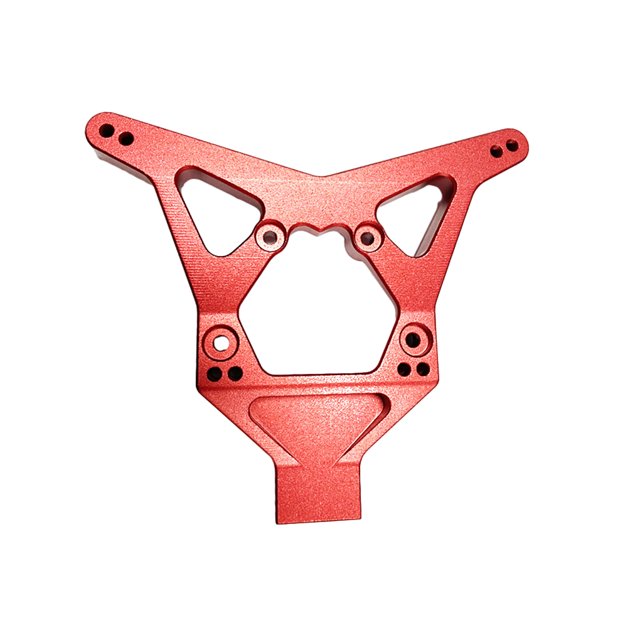 QualitChoice Tour d'Amortisseur Arrière Réglable en Alliage d'Aluminium RCGOFOLLOW Tour d'Amortisseur Arrière Rc pour Tour d'Amortisseur Arrière Rc 1/10 LOSI 22S Rouge