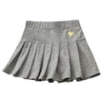 thumbnail image 1 of GDREDA Robe d'Été pour Fille Jupe Plissée pour Filles Jupe d'École Jupe Mini Jupe Plissée de Cheer Jupe Patineuse Décontractée Gris, 4-5 Ans, 1 of 4