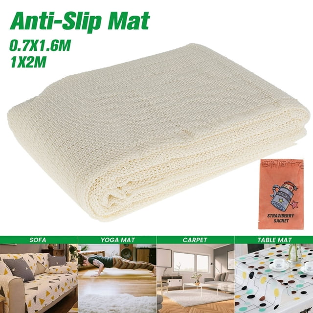 Non-Slip Carpet Underlay Rug Gripper Anti Slip Underlay Multi-Purpose Liner Non-Slip Mat Mesh Non-Slip lining Carpets Rug Pad Mat for Hard Floors Cushions