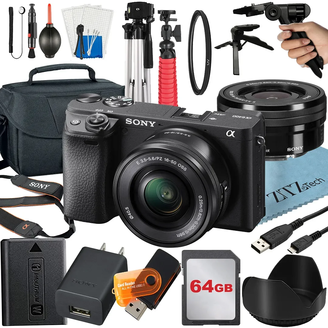 Sony Alpha a6400 Mirrorless Digital Camera with E PZ 16-50mm OSS
