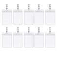 thumbnail image 1 of 10 Pieces Waterproof Plastic Card 3 Holder Transparent Badge Name Tag Pre-punched Sleeve Driver License Cardholder, 1 of 9