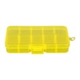thumbnail image 5 of Thinsony 10 Grid Plastic Jewelry Removable Storage Box Beads Container Earring Yellow 12.8x6.5x2.2cm 1Set, 5 of 5