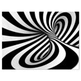 thumbnail image 2 of Spiral Black n White - Abstract Canvas Art Print, 2 of 3