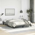 thumbnail image 1 of vidaXL Bed Frame Dark Grey 137x190 cm Full Fabric, 1 of 6