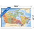 thumbnail image 2 of Map - Canada Wall Poster, 22.375" x 34" Framed, 2 of 4