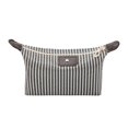 thumbnail image 1 of FAROOT Women Waterproof Makeup Bag, Classic Striped Cosmetic Organizer Multifunctional Pouch, 1 of 7