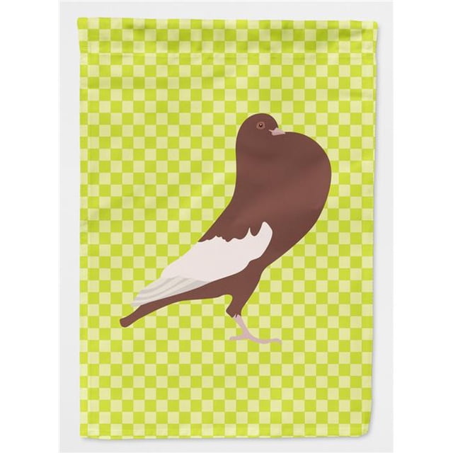 Carolines Treasures BB7780GF English Pouter Pigeon Green Flag Garden Size