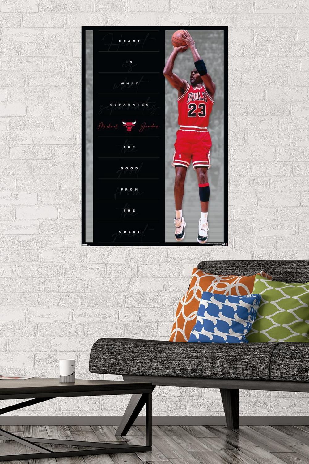 Michael Jordan - Heart Wall Poster, 22.375" x 34"