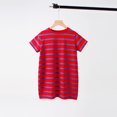 thumbnail image 3 of RXIRUCGD 2025 Vêtements d'Été pour Enfants Robe d'Été pour Filles Robe de Nuit Rayée à Manches Courtes pour Enfants, 3 of 6