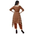 thumbnail image 4 of Moomaya Asymmetric Kurti With Pant Indian Tunic Tops Printed Kurti Set For Women, 4 of 6
