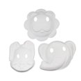 thumbnail image 1 of CIMAXIC Party 3 Pcs Animal Face Mask DIY Paintable Blank Mask Eco-friendly Pulp Party Mask Masquerade Costume Cosplay Accessory - Elephant Rabbit Lion (White),9.45"X7.28"X1.97", 1 of 4
