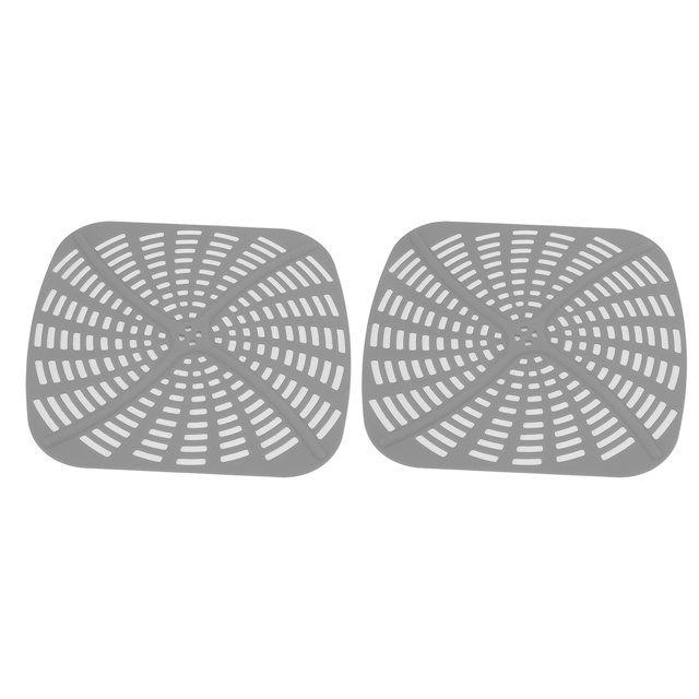 Doublure de Friteuse de Remplacement, Doublure de Friteuse en Silicone Réutilisable 2 Pcs Résistant à la Chaleur Ajustement Parfait pour Cuisine Maison Rouge, Noir, Gris, Bleu