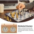 thumbnail image 5 of Jinsinto Chess Clock Timer, Wooden Analog Board Game Competition Chess Clock Timing Tools High Precision Mechanical Chess Clock for Various Chess Games, 5 of 5