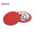 thumbnail image 3 of Unique Bargains 20pcs 44L Fabric Cloth Covered Button 28mm Round Metal Shank Sewing Buttons for Suits Dress Blouses, Red, 3 of 5