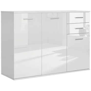 Buffet Console d'Appoint Autoportant avec Armoire de Rangement pour Salon