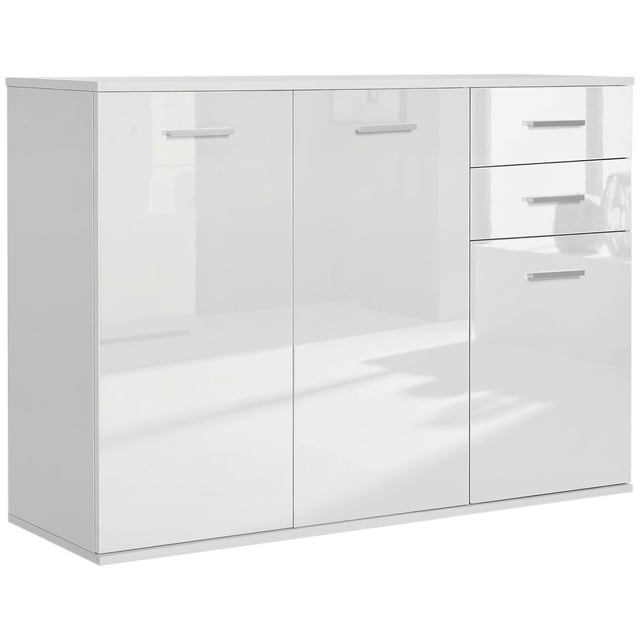 Buffet Console d'Appoint Autoportant avec Armoire de Rangement pour Salon