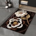 thumbnail image 4 of CaiYueKe Floral Diatomite Bath Mat - Super Absorbent Fast Drying Non Slip Washable Bathroom Rug, Water Absorbing Shower Mat for Toilet Kitchen Laundry Room Entrance Floor Mat, 4 of 7