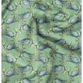 thumbnail image 1 of Soimoi Green Velvet Fabric Crabs Ocean Decor Fabric Printed Yard 58 Inch Wide, 1 of 6