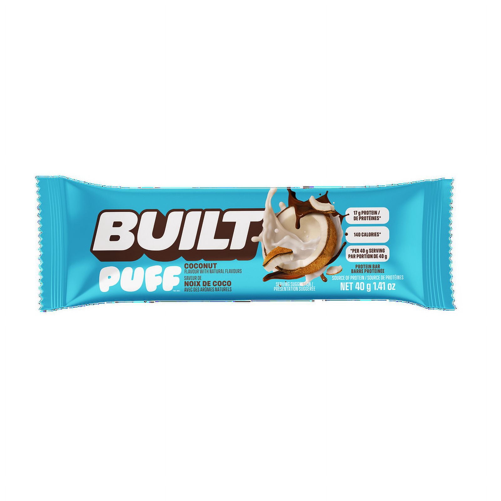 Built Bar , Soufflés à la Noix de Coco 40g x 4 Barres