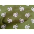 thumbnail image 4 of oneOone Cotton Poplin Fabric Rabbit Block Print Fabric By The Yard 42 Inch Wide, 4 of 4