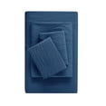 thumbnail image 1 of Mainstays Washed Ultra Soft Microfiber Bed Sheet Set, Full, Washed Indigo, 4 Piece, 1 of 11