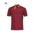thumbnail image 4 of Baohd Polyester Restaurant Kitchen Uniform - Wear-resistant And Colorfast Easy To Maintain Chef Shirt Cooking Sleeve Wine Red XL, 4 of 6