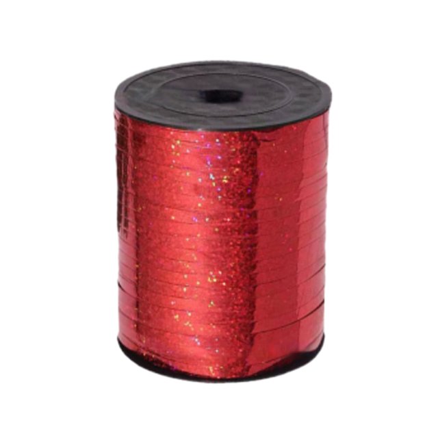 Youkk Plastic Ribbon Sparkling And multifunctional For Wedding And Party Decorations Sturdy Golden Curled Ribbon red 1Set
