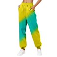 thumbnail image 3 of Womens Gradient Sweatpants Casual Loose Trousers With Pockets High Waist Pants, 3 of 3