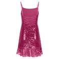 thumbnail image 4 of Tumotour Robes d'Invité de Mariage pour Femmes Été Camisole Formelle Longueur Genou Paillettes Robes Brillantes Bretelles Spaghetti Col Rond Robes de Fête Mini Robe pour Sortir Boîte de Nuit Rendez-Vous Festivals, 4 of 5