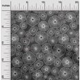 thumbnail image 2 of oneOone Georgette Viscose Dark Gray Fabric Abstracts Sewing Material Print Fabric By The Yard 42 Inch Wide, 2 of 5