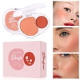 thumbnail image 1 of RKSTN Rouge Rouge Beauty & Personal Care Double Powder Blusher Mud Soft and Glutinous Feeling Facial Beautification and Brightening Powder Blusher Cream, 1 of 1