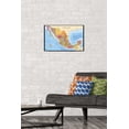 thumbnail image 3 of Map - Mexico Wall Poster, 22.375" x 34" Framed, 3 of 4