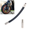 thumbnail image 3 of 16cm Tire Inflator Extension Hose Air Pump Tube Black Fit For Motor Automobile, 3 of 8